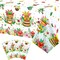 Tiki Party Tablecloths Decorations Hawaiian Luau Table Cloths Plastic Disposable Tropical Table Covers
